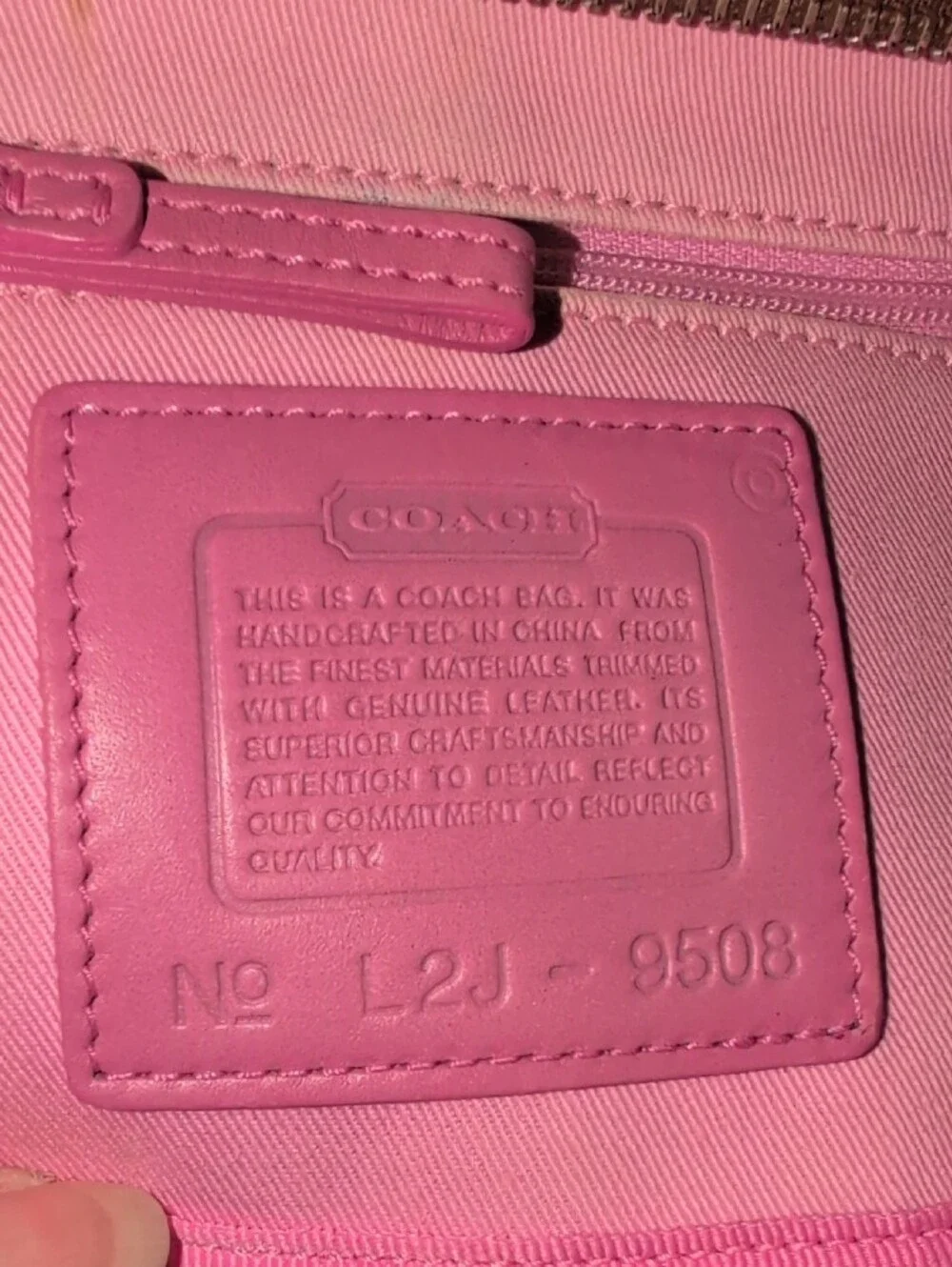 Coach Soho Tricolor Canvas And Leather Mini Hobo Bag -L2J -9508 Dec 2002 Vintage